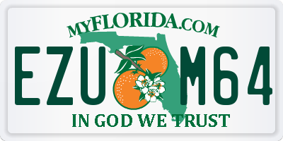 FL license plate EZUM64