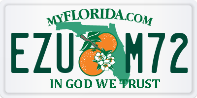 FL license plate EZUM72