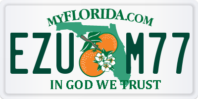 FL license plate EZUM77