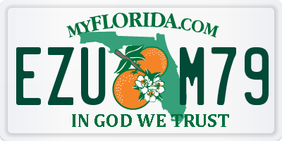 FL license plate EZUM79