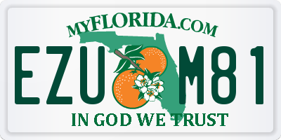 FL license plate EZUM81