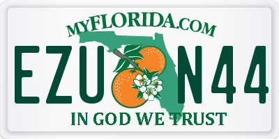 FL license plate EZUN44