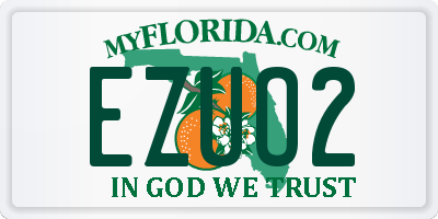 FL license plate EZUO2