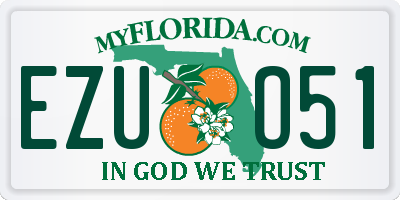 FL license plate EZUO51