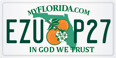 FL license plate EZUP27