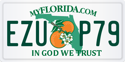 FL license plate EZUP79