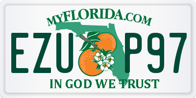 FL license plate EZUP97