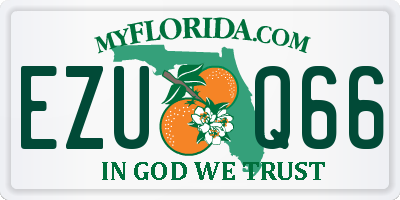 FL license plate EZUQ66