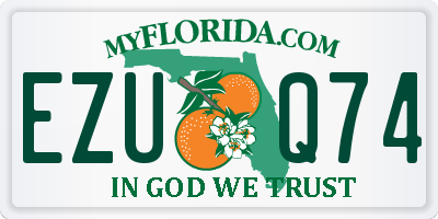 FL license plate EZUQ74