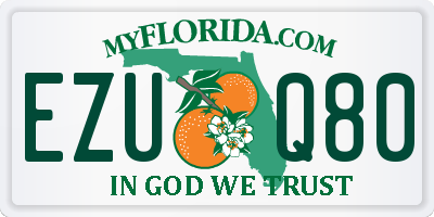 FL license plate EZUQ80