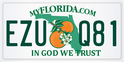 FL license plate EZUQ81