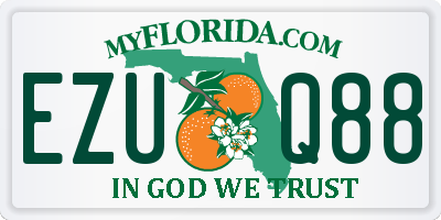 FL license plate EZUQ88