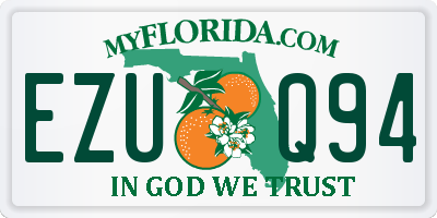 FL license plate EZUQ94