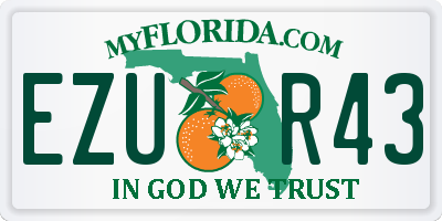 FL license plate EZUR43