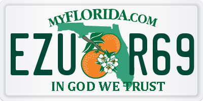 FL license plate EZUR69