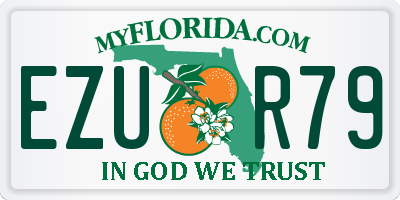 FL license plate EZUR79