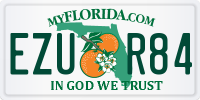 FL license plate EZUR84