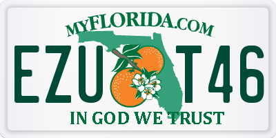 FL license plate EZUT46