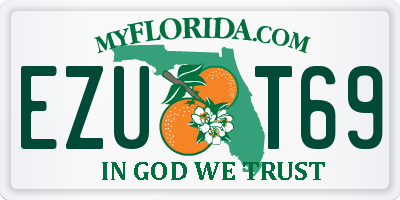 FL license plate EZUT69