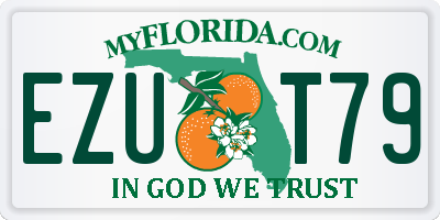 FL license plate EZUT79