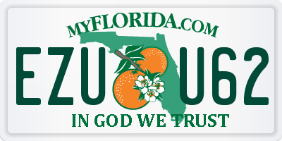 FL license plate EZUU62