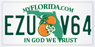 FL license plate EZUV64