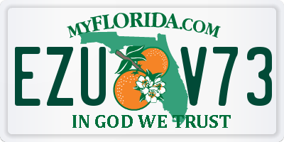 FL license plate EZUV73