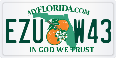 FL license plate EZUW43