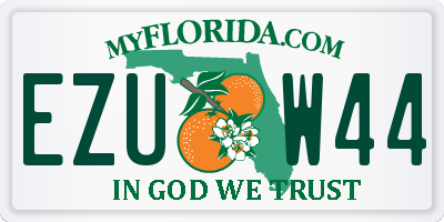 FL license plate EZUW44