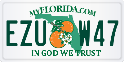 FL license plate EZUW47