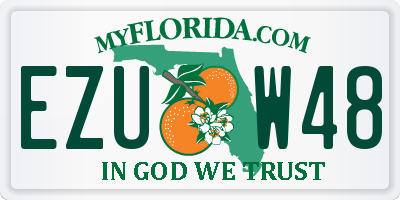 FL license plate EZUW48