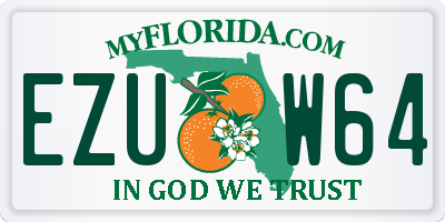 FL license plate EZUW64