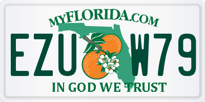 FL license plate EZUW79