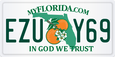 FL license plate EZUY69