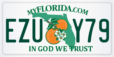 FL license plate EZUY79