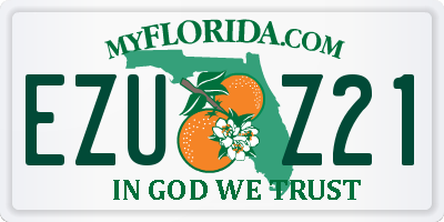 FL license plate EZUZ21