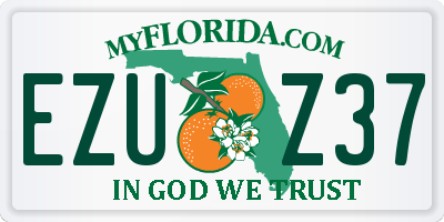 FL license plate EZUZ37