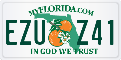 FL license plate EZUZ41