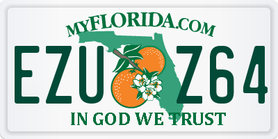 FL license plate EZUZ64