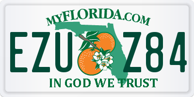 FL license plate EZUZ84