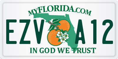 FL license plate EZVA12