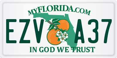 FL license plate EZVA37