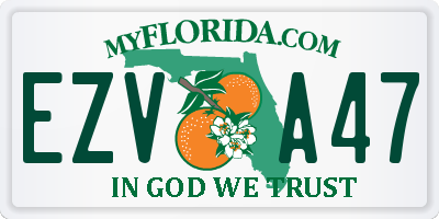 FL license plate EZVA47