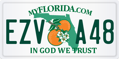 FL license plate EZVA48