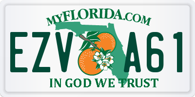 FL license plate EZVA61