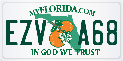 FL license plate EZVA68