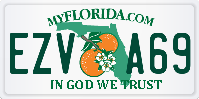 FL license plate EZVA69