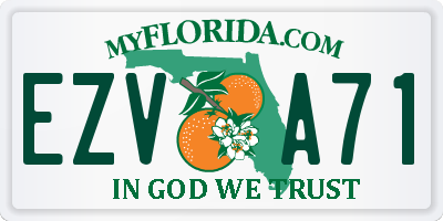 FL license plate EZVA71