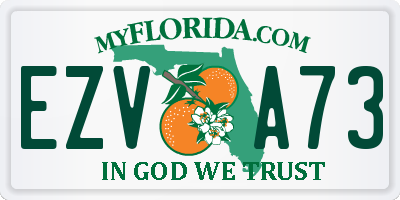 FL license plate EZVA73