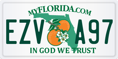 FL license plate EZVA97